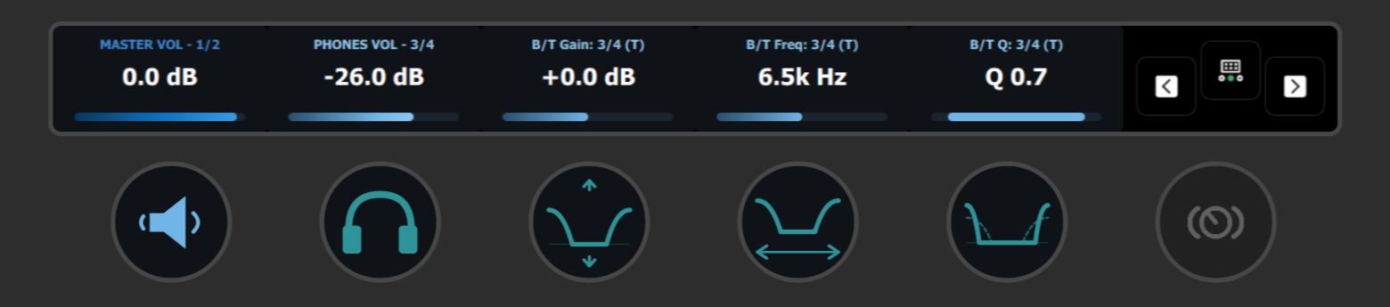 Bass/Treble controls on the Stream Deck + LCD touchscreen